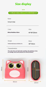 Duo Nest stamp print on clothing label — fade-resistant personalised name stamp