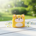Kitten character Duo Nest stamp with child's custom name printed — Parent Nest