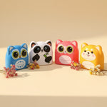 Duo Nest animal character name stamps arranged on white surface — Parent Nest
