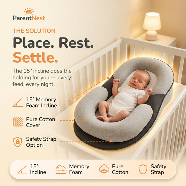 Rest Nest - 15° Incline, Memory Foam, Anti-Reflux