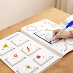 Little Nest Tracing Cards extreme close-up — wipe-clean reusable kids learning cards